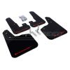 Rally Armor UR Mud Flaps Black/Red Logo MF14-UR-BLKRD