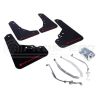 Rally Armor UR Mud Flaps Black/Red Logo MF25-UR-BLKRD