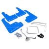 Rally Armor UR Mud Flaps Blue/White Logo MF32-UR-BLWH