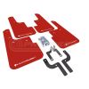 Rally Armor UR Mud Flaps Red/White Logo MF33-UR-RDWH