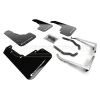 Rally Armor UR Mud Flaps Black/White Logo MF46-LTUR-BLKWH