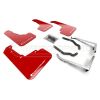 Rally Armor UR Mud Flaps Red/White Logo MF46-LTUR-RDWH