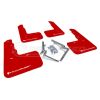 Rally Armor UR Mud Flaps Red/White Logo MF47-UR-RDWH