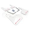Rally Armor UR Mud Flaps White/Red Logo MF50-UR-WHRD