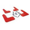 Rally Armor UR Mud Flaps Red/Black Logo MF51-UR-RDBLK