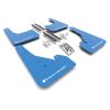 Rally Armor UR Mud Flaps Blue/White Logo MF67-UR-BL/WH