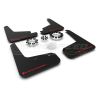 Rally Armour UR Mudflaps Black/Red Logo MF72-UR-BLK-RD