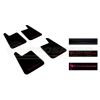 Rally Armor Universal Basic Plus Mud Flaps Black/Pink Breast Cancer Logo MF20-BAS-BCPK