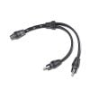Rockford Fosgate RFITY-1F Premium RCA Y-Adapter 1 Female to 2 Male Pair