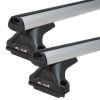 Rola Pair Thru Bar Black Roof Racks fits FIAT Ducato Gen 3 2/2007 on Factory Point Mount CRM22-2-B