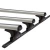 Rola Triple Thru Bar Black Roof Racks fits LDV G10 SV7A 4/2015 on Track Mount CTM60-3-B