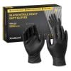 Shield Right 100pcs XtraGuard Black Nitrile Heavy Duty Disposable Gloves Size-S