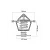 Tridon Thermostat (High Flow) TT523-187
