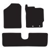 RubberTree Luxury Carpet Car Floor Mats fits Toyota Yaris Hatch 11-20 TY153LXBL