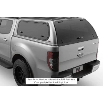EGR Premium Canopy Rear Door Replacement fits Amarok/Ranger/BT50/Triton with Vertical Strikers CNPY-REAR-LVL2