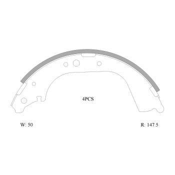 Bosch B1660 Brake Shoe Set