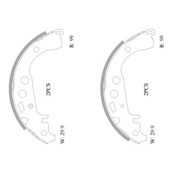 Bosch B1852 Brake Shoe Set