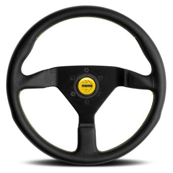 Momo Steering Wheel Montecarlo with Yellow Stitch 350mm 11111785BKYER