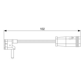 Bosch AP813 Brake Wear Sensor (1987473019)