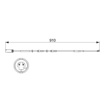 Bosch AP850 Brake Wear Sensor (1987473522)