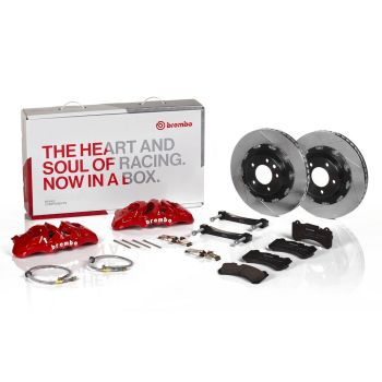 Brembo 1T2.9032A7 High Performance Brake Kit 380mm 2 Pce Rotor Green/Yellow Fluro Caliper