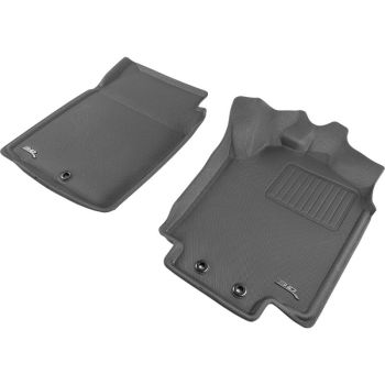 TruFit 3D Kagu Front Black Rubber Floor Mats with Anchor Points fits Toyota HiAce H300 2020 - On