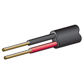 Narva 5822-30TW 5A 2.5MM Twin Core Sheathed Cable (30M) Red/Black (Black Sheath)