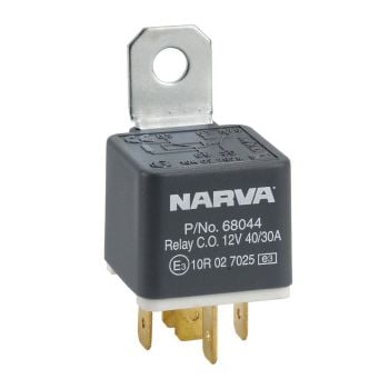 Narva 68044 12V 40A/30A Change-Over 5 PIN Relay With Resistor