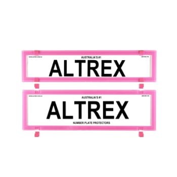 6 Figure Number Plate Covers Pink Without Lines Altrex 6BCNLP