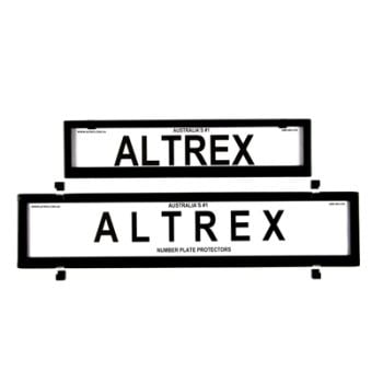 6 figure Number Plate Covers European Combination Black without Lines Altrex 6NLEP