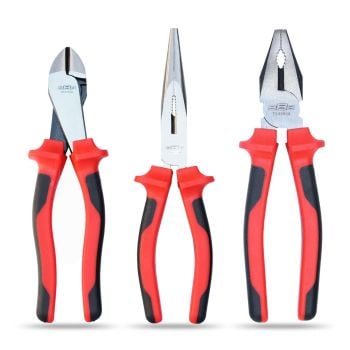 888 Tools Triple Pack Side Cutters Long Nose Bull Nose Pliers T83PACK