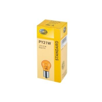 Hella PY21W Signalling Globe 12V 21W Amber 8GA006841121