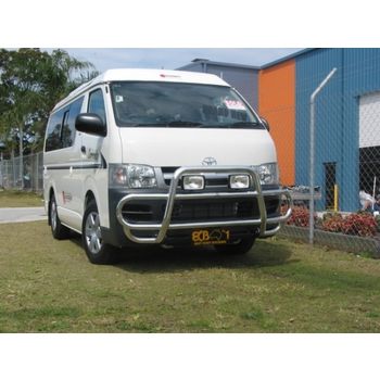 ECB Polished Roo Bar fits Toyota Hiace LWB 03/05-02/14 8T77SYP