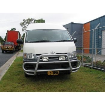 ECB Textura Black Roo Bar fits Toyota Hiace Commuter 03/05-02/14 8T78SYM