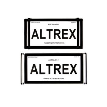 Altrex JDM 6 Figure Number Plate Covers Black Clear