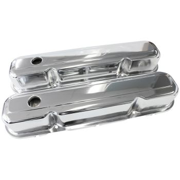 Aeroflow Chrome Steel Valve Covers