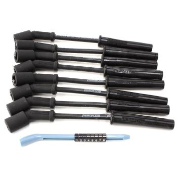 Aeroflow Xpro Black 8.5mm Spark Plug Wire Sets Fits GM LS1 engines 8in length