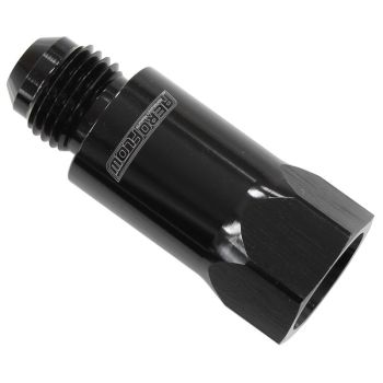 Aeroflow Roll Over Valve -8AN black -8 Female ORB to -8 Male AN