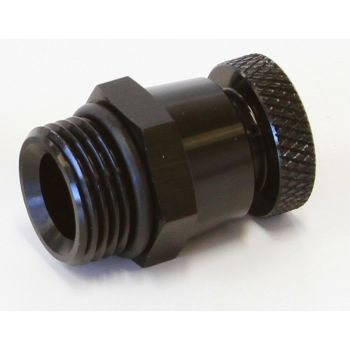 Aeroflow Universal Drain Valve -10AN Black