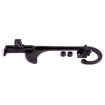 Aeroflow Billet Throttle Cable Bracket 4150 Black
