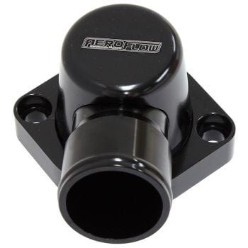 Aeroflow Billet Thermostat Housing Black 