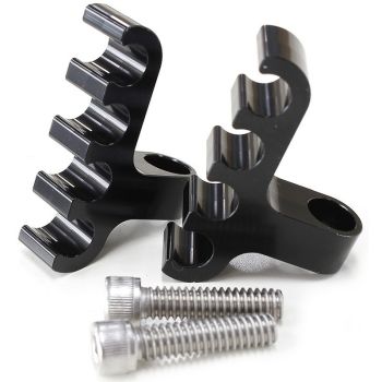 Aeroflow Ignition Lead Separator Black Pair Holds 4 Leads