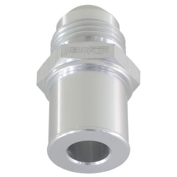 Aeroflow Push In Rear Valve Cover Breather Adaptor -8AN Silver 19mm OD 