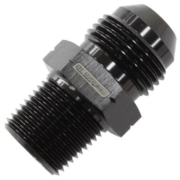Aeroflow 1/4in BSPT to -6AN Adapter Black