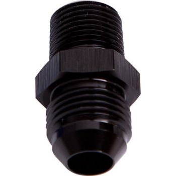 Aeroflow NPT to Straight Male Flare Adapter 3/8in to -6AN Black