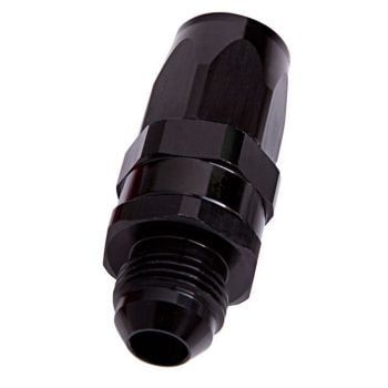 Aeroflow Male AN Taper Swivel Straight Hose-End -10AN to -10AN Black 