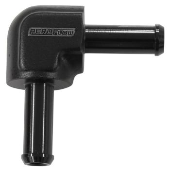Aeroflow 90 Barb To Barb Hose Joiner Black 5/16in 8mm