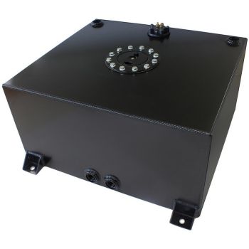 Aeroflow Alloy 57L Fuel Cell with Flat Bottom & Fuel Sender Black 