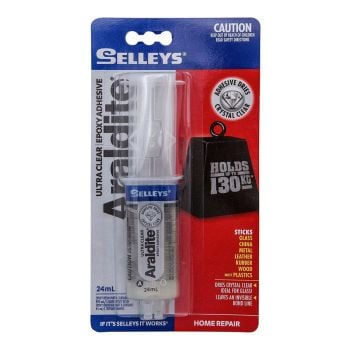 Selleys Araldite Ultra Clear Epoxy Adhesive 24mL AUC 24M
