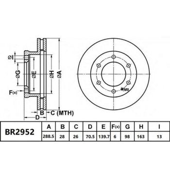 Bendix BR2952 ULT Ultimate Brake Disc Rotor Pair